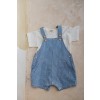 Jeansblauwe gestreepte salopette - Talaies denim